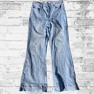 Judy Blue High Rise Retro Flare Leg Vintage Style Women Light Blue 7/28